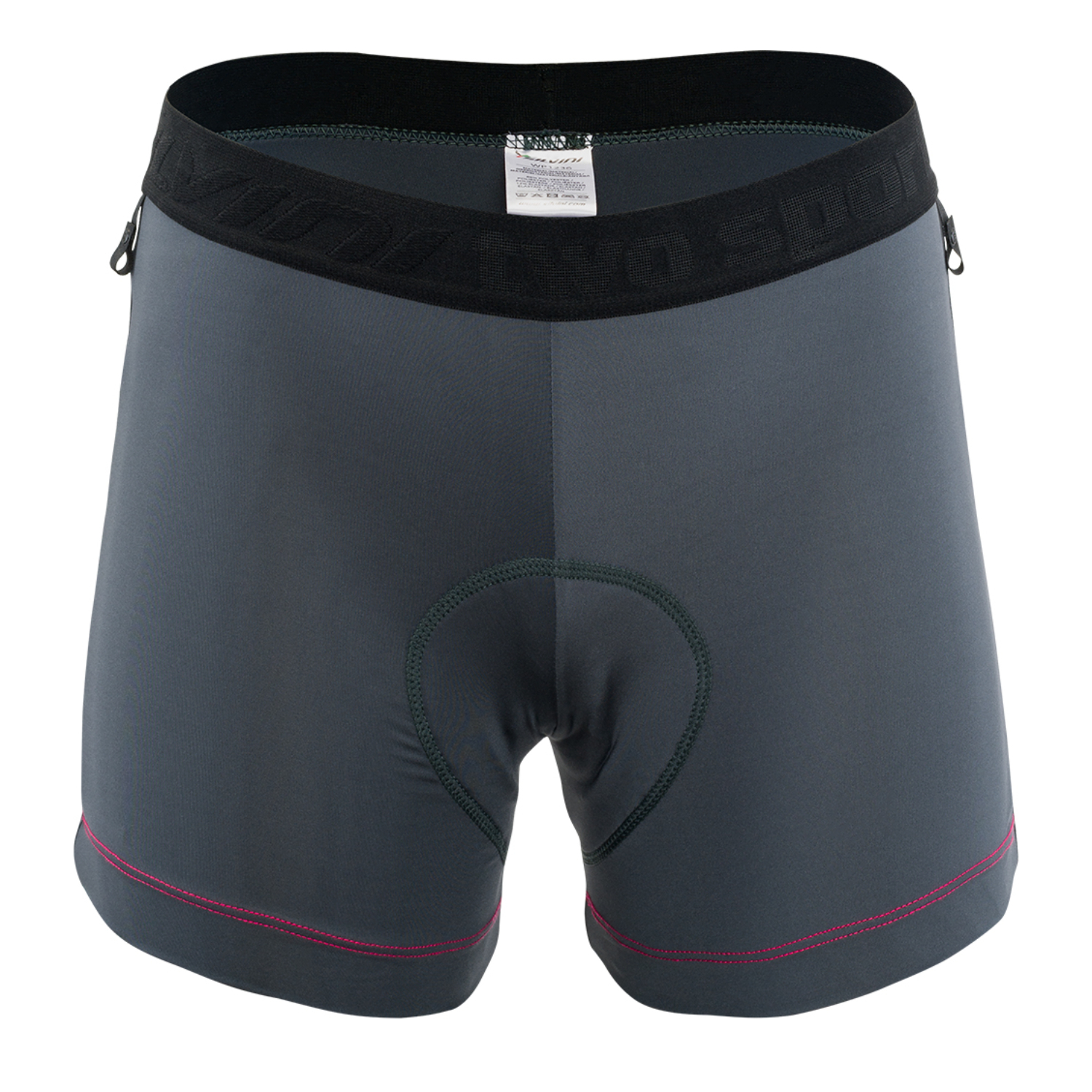 Damskie bokserki kolarskie Silvini Bottoms Inner Pro  charcoal/punch - L