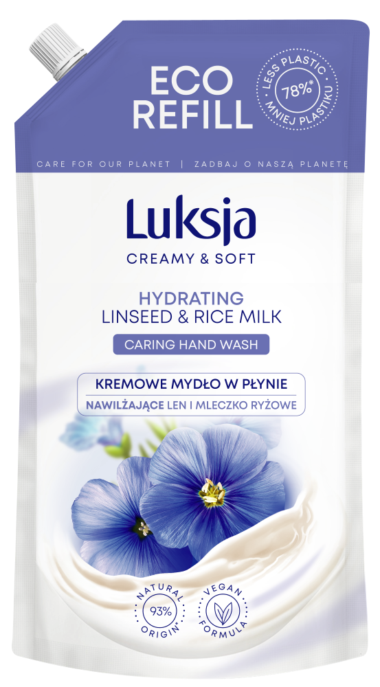 Luksja Linseed zapas mydła w płynie, 900 ml