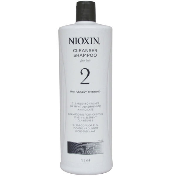 Nioxin System 2 szampon przeciw wypadaniu do włosów naturalnych i znacznie przerzedzonych, 1000 ml