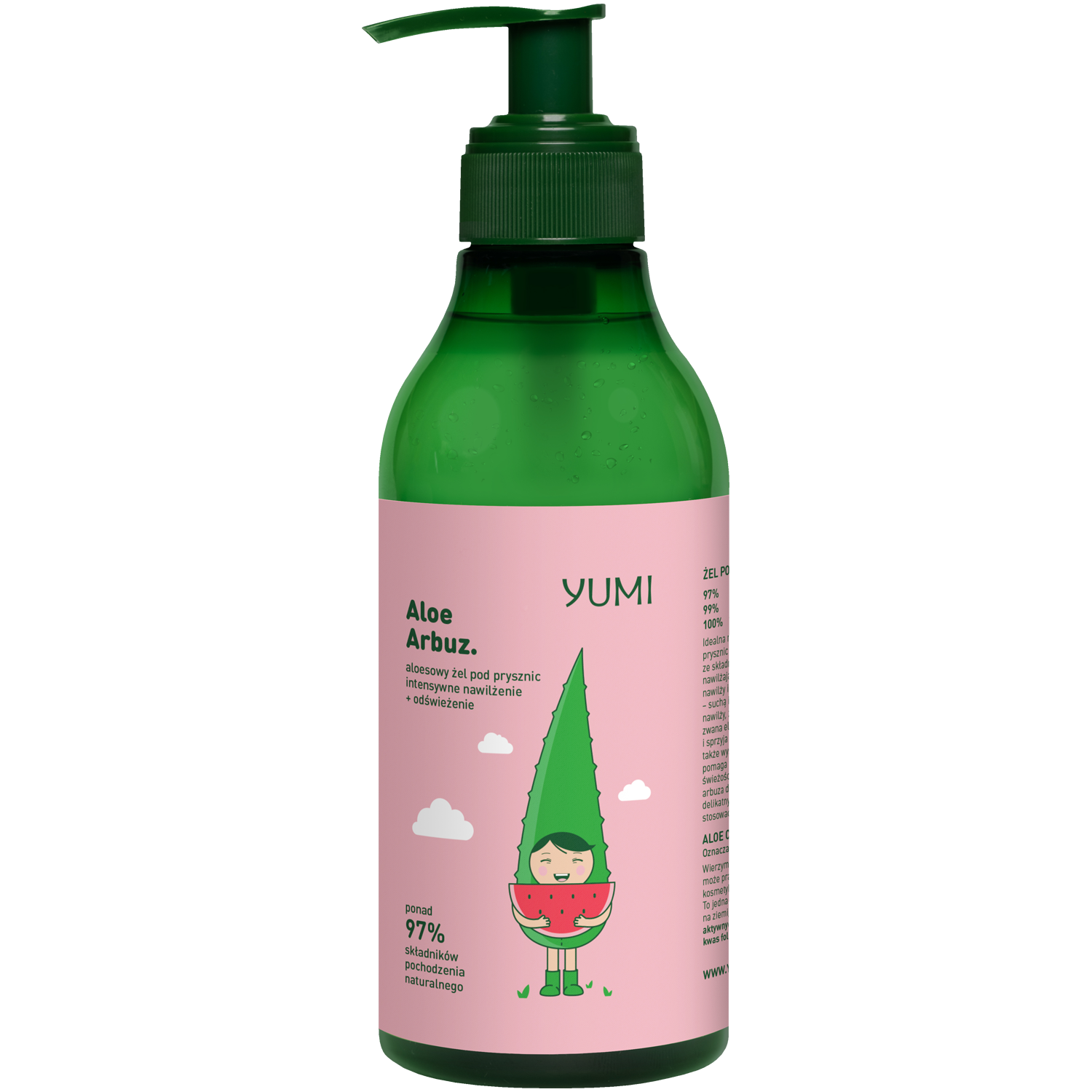 Yumi Aloe Arbuz żel pod prysznic, 400 ml