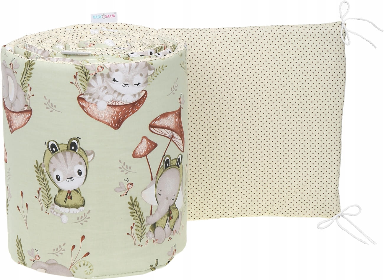 Ochraniacz do łóżeczka dwustronny na szczebelki 180x30cm Babymam