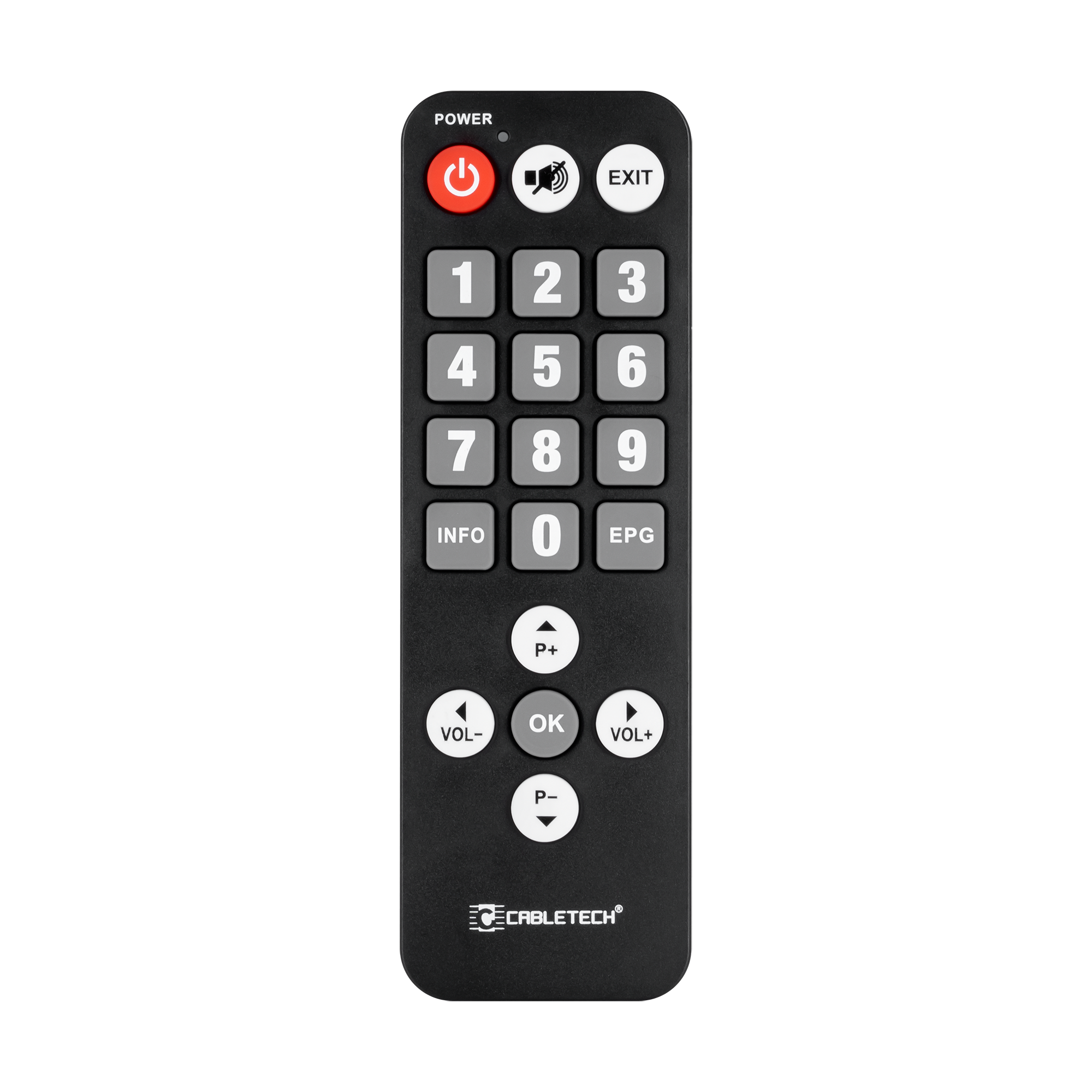 Uniwersalny pilot DVB-T dla seniora