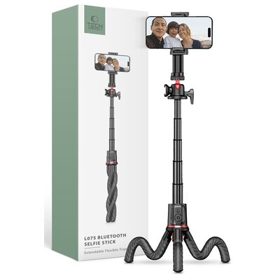 Uchwyt selfie TECH-PROTECT L07S Bluetooth Flexible Tripod Czarny