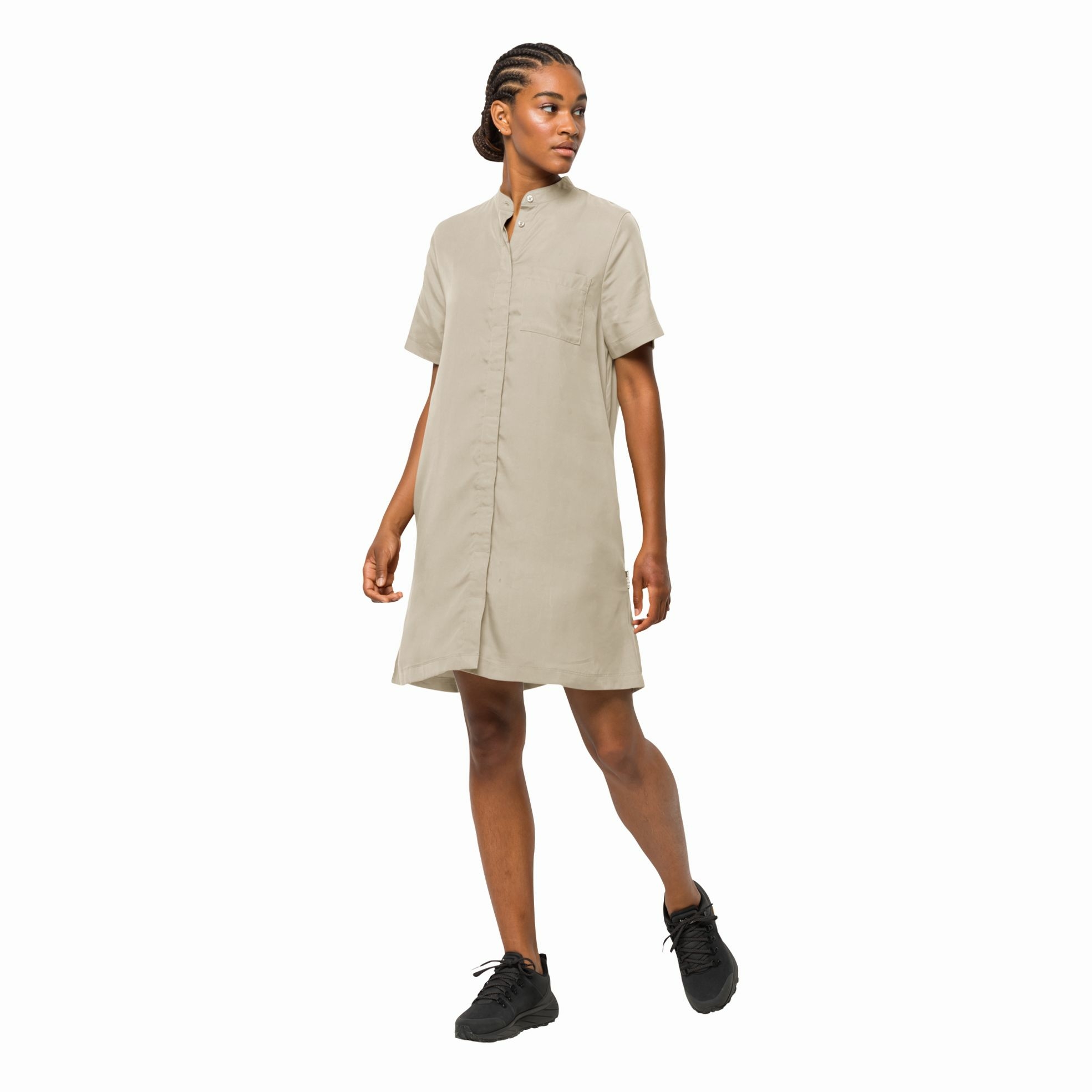 Sukienka Jack Wolfskin MOJAVE DRESS white pepper - M