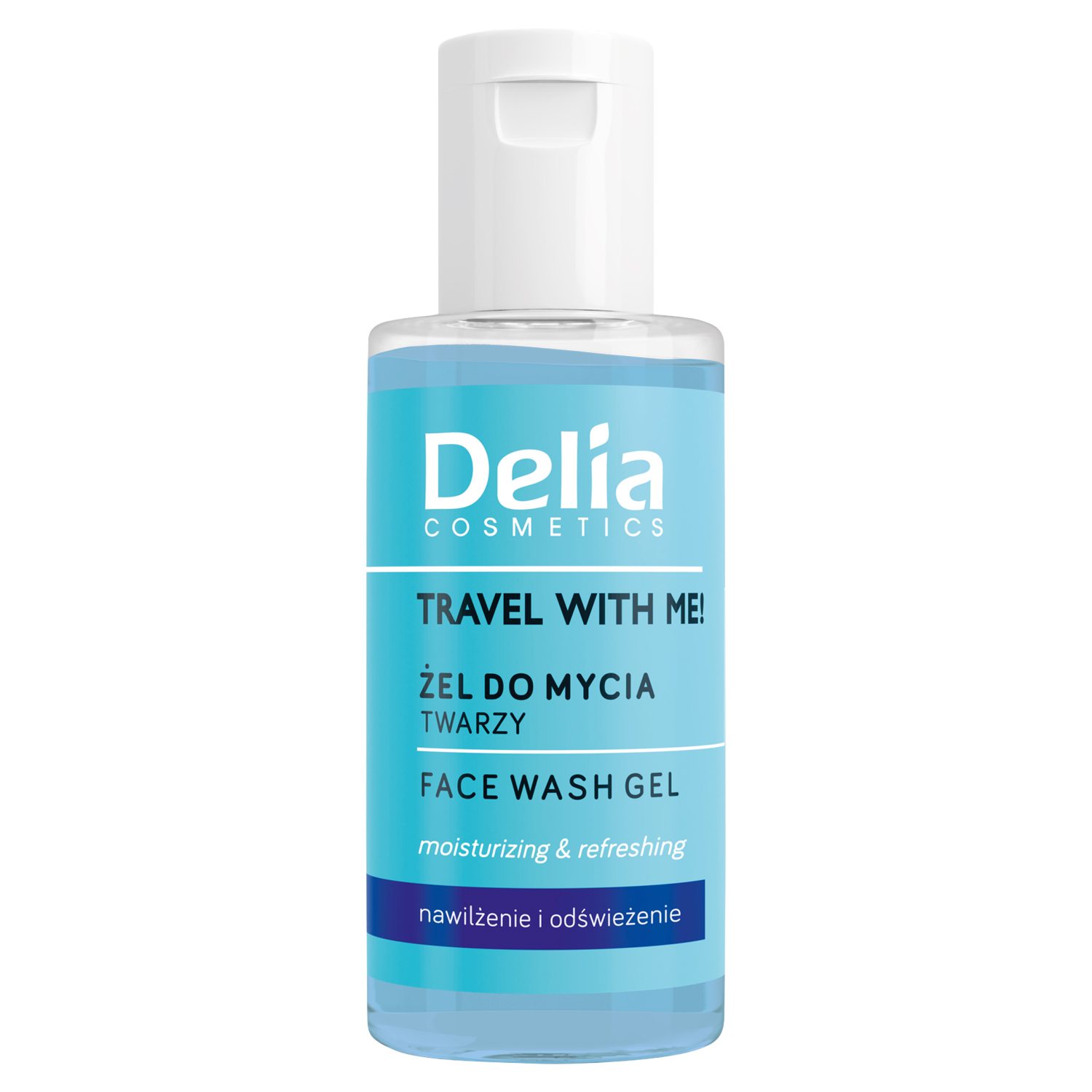 Delia Travel With Me żel do mycia twarzy, 50 ml