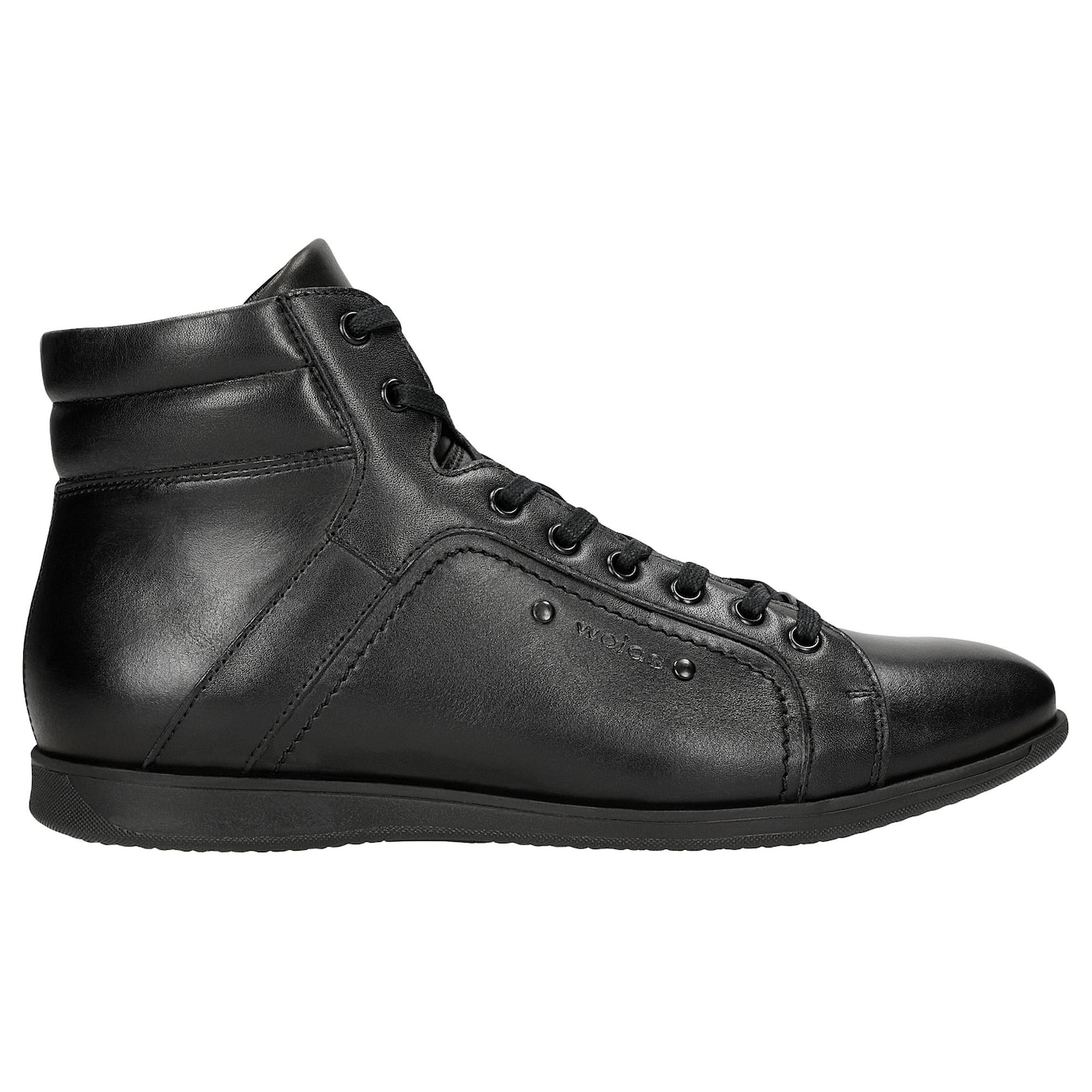 Wojas Czarne Trzewiki Męskie Sneakersy Skórzane