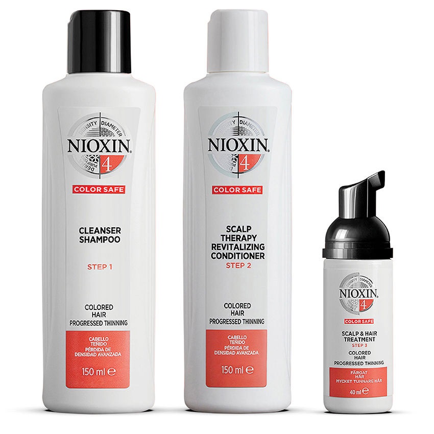 Nioxin System 4 zestaw: szampon do włosów, 150 ml + odżywka do włosów, 150 ml + kuracja zagęszczająca do włosów, 40 ml