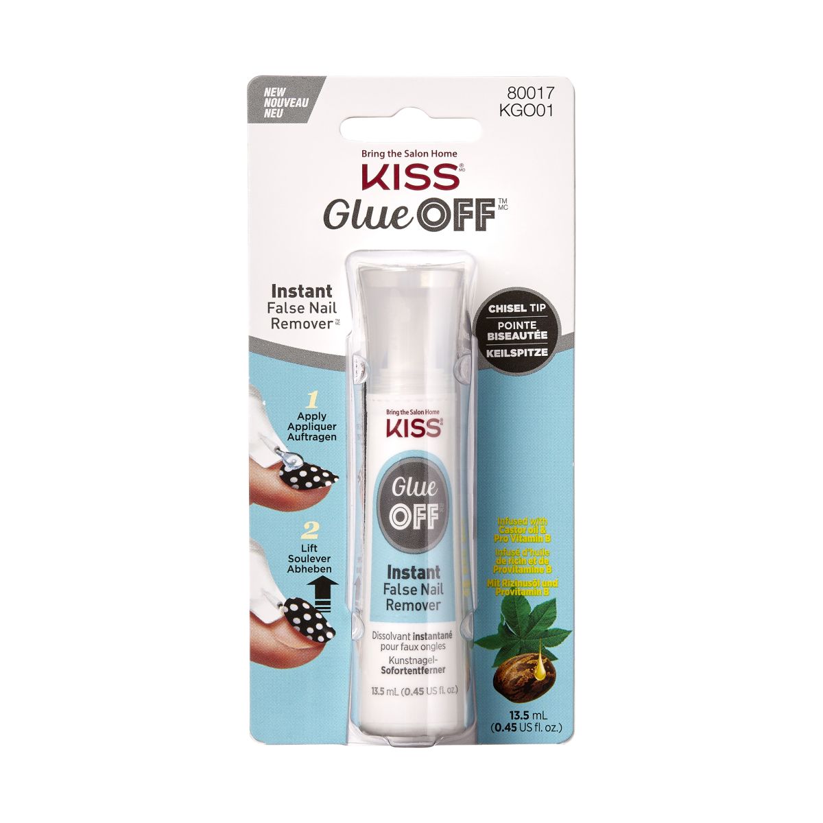 Kiss False Remo zmywacz do sztucznych paznokci, 13,5 ml