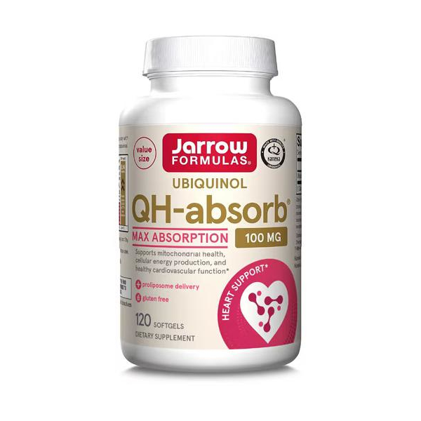 Jarrow Formulas Ubiquinol QH-absorb suplement diety, 100mg, 120 kaps./1 opak.