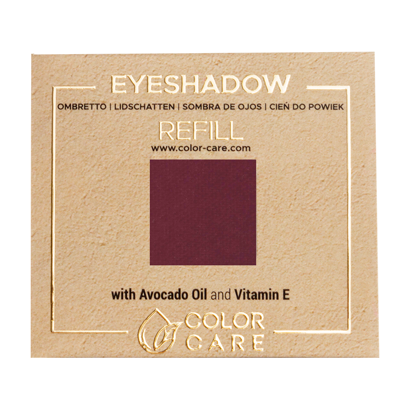Color Care Matte - Pink Red Burgundy matowy cień do powiek wegański - 004 Maroon, 2 g