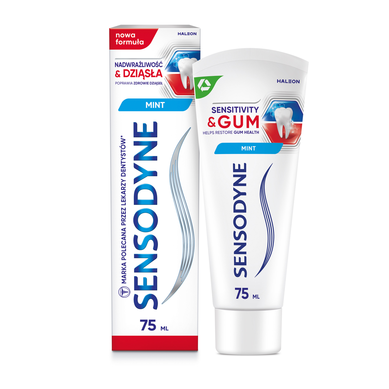 Sensodyne Nadwrażliwość & Dziąsła pasta do mycia zębów z fluorkiem, 75 ml