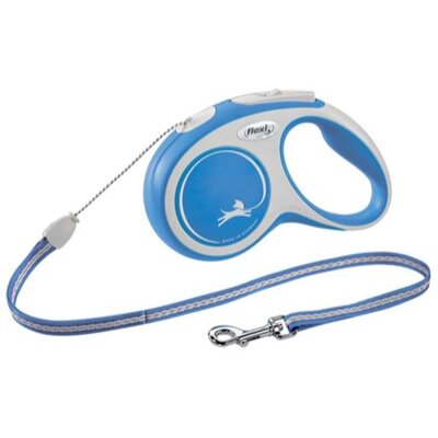 Smycz FLEXI New Comfort S (5 m - 12 kg) Biało-niebieski