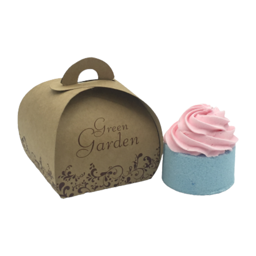 Green Garden musująca kula do kąpieli w kształcie ciastka, 100 g