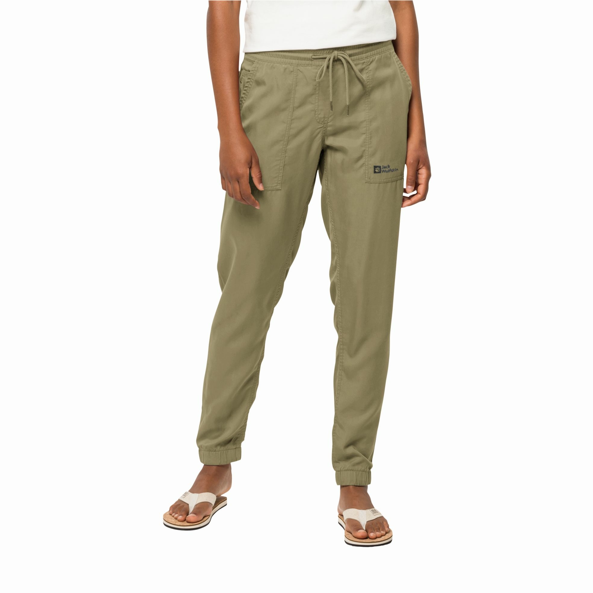 Damskie spodnie Jack Wolfskin MOJAVE PANTS W bay leaf - L
