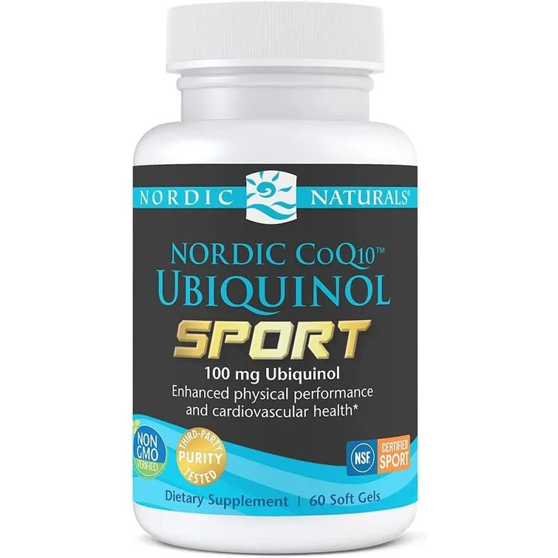 Nordic Naturals Nordic CoQ10 Ubiquinol Sport suplement diety, 100mg, 60 kaps./1 opak.
