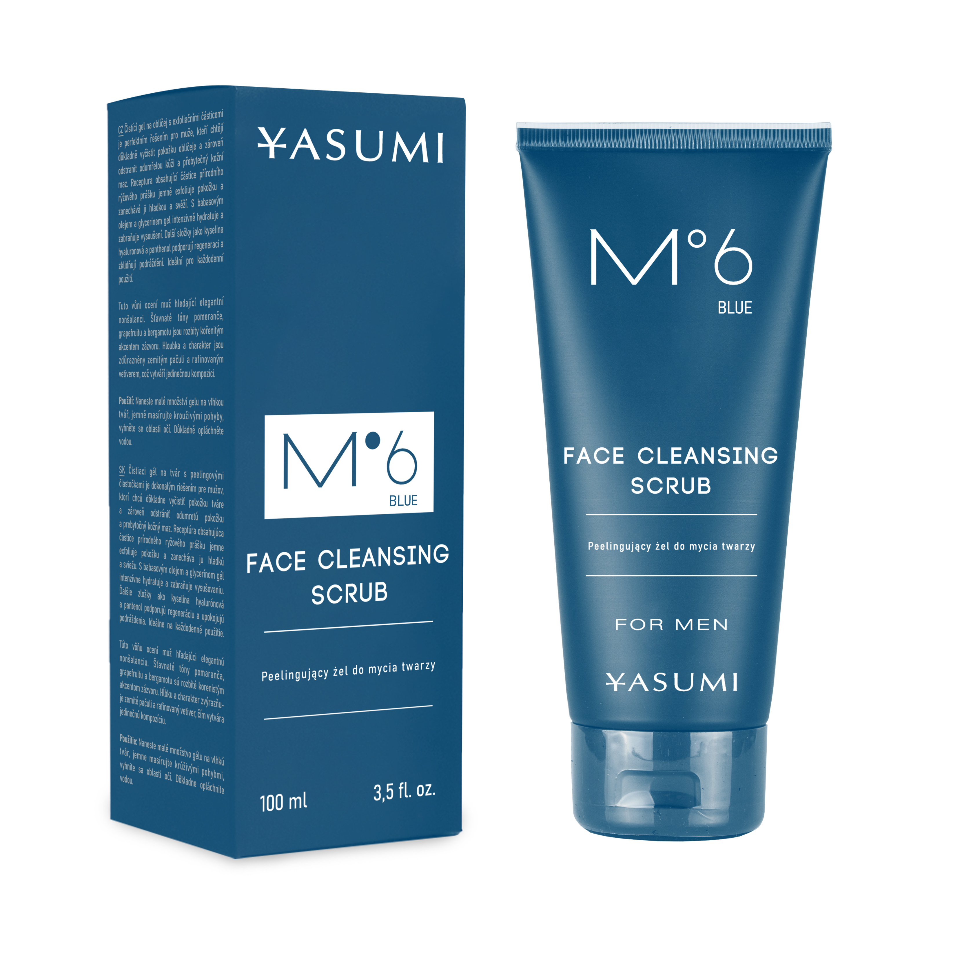 Yasumi Face Cleansing Scrub Blue żel myjący do twarzy z drobinkami peelingującymi, 100 ml