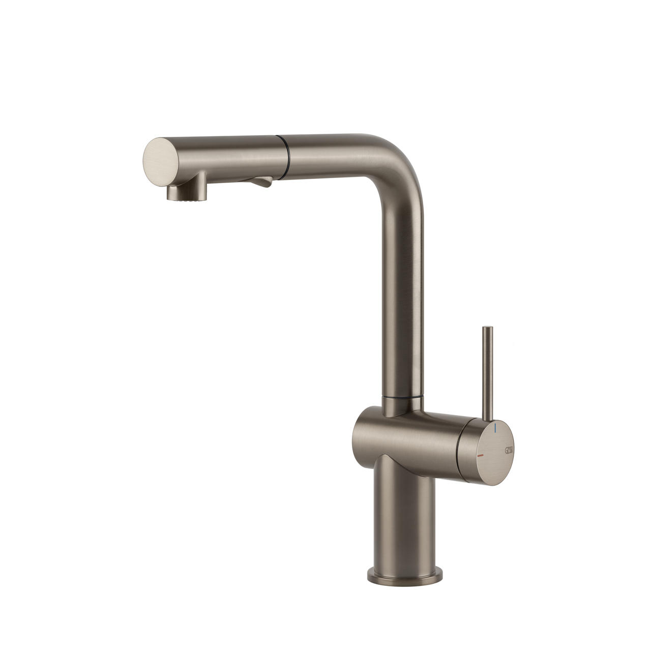 Gessi - Bateria kuchenna Inedito dwufunkcyjna wylewka 60435 Finox (Nikiel szczotkowany)