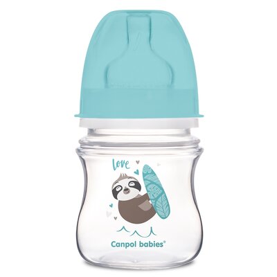 Butelka CANPOL BABIES EasyStart Exotic Animals 35/220 120 ml Niebieski