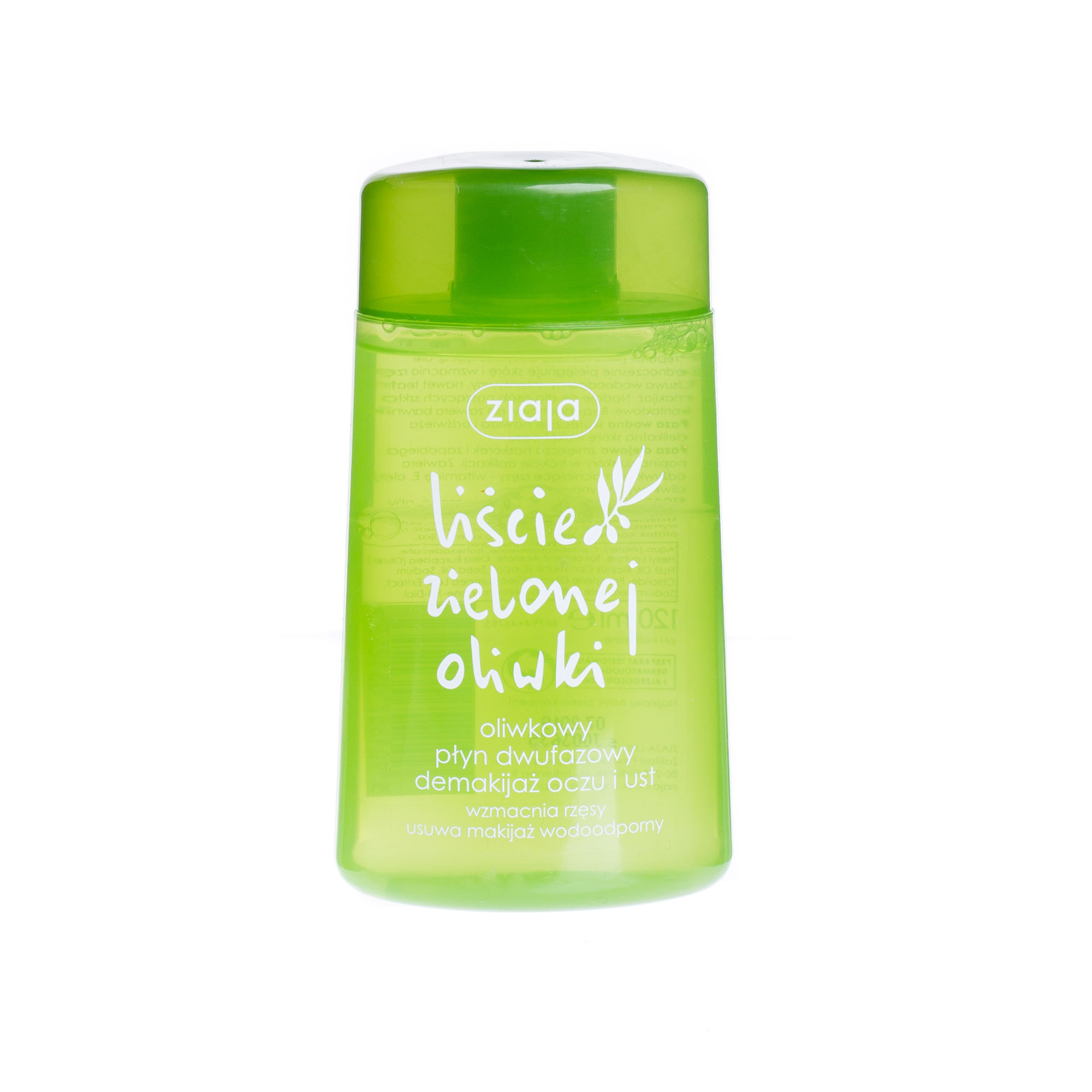 Ziaja Liście Zielonej Oliwki, dwufazowy płyn do demakijażu oczu i ust, 120 ml