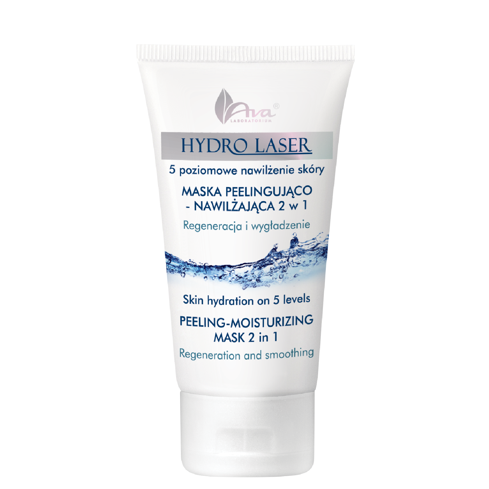 Ava Hydro Laser maska peelingująco-nawilżająca do twarzy 2w1, 50 ml
