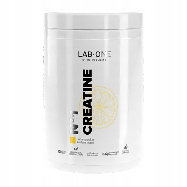 LAB ONE N°1 Creatine suplement diety, monohydrat kreatyny, Cytrynowy, 500 g