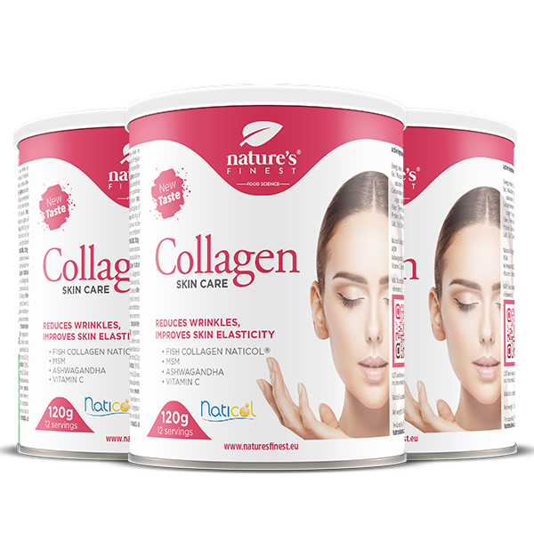 Nature's Finest Collagen zestaw: suplement diety z kolagenem rybim, 3x120 g
