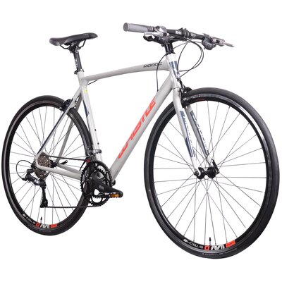 Rower gravel WHISTLE Modoc M20 28 cali męski Szaro-niebiesko-czerwony