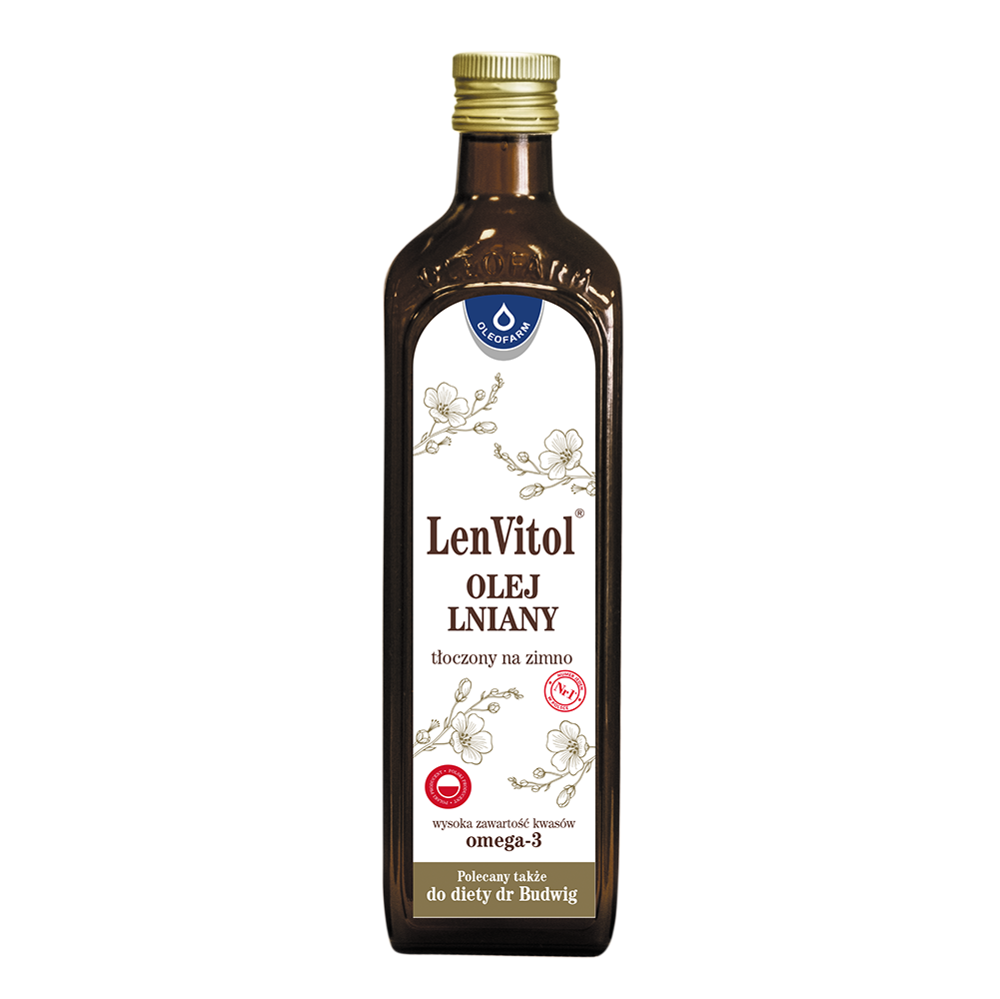 Lenvitol 500 ml olej lniany Oleofarm.