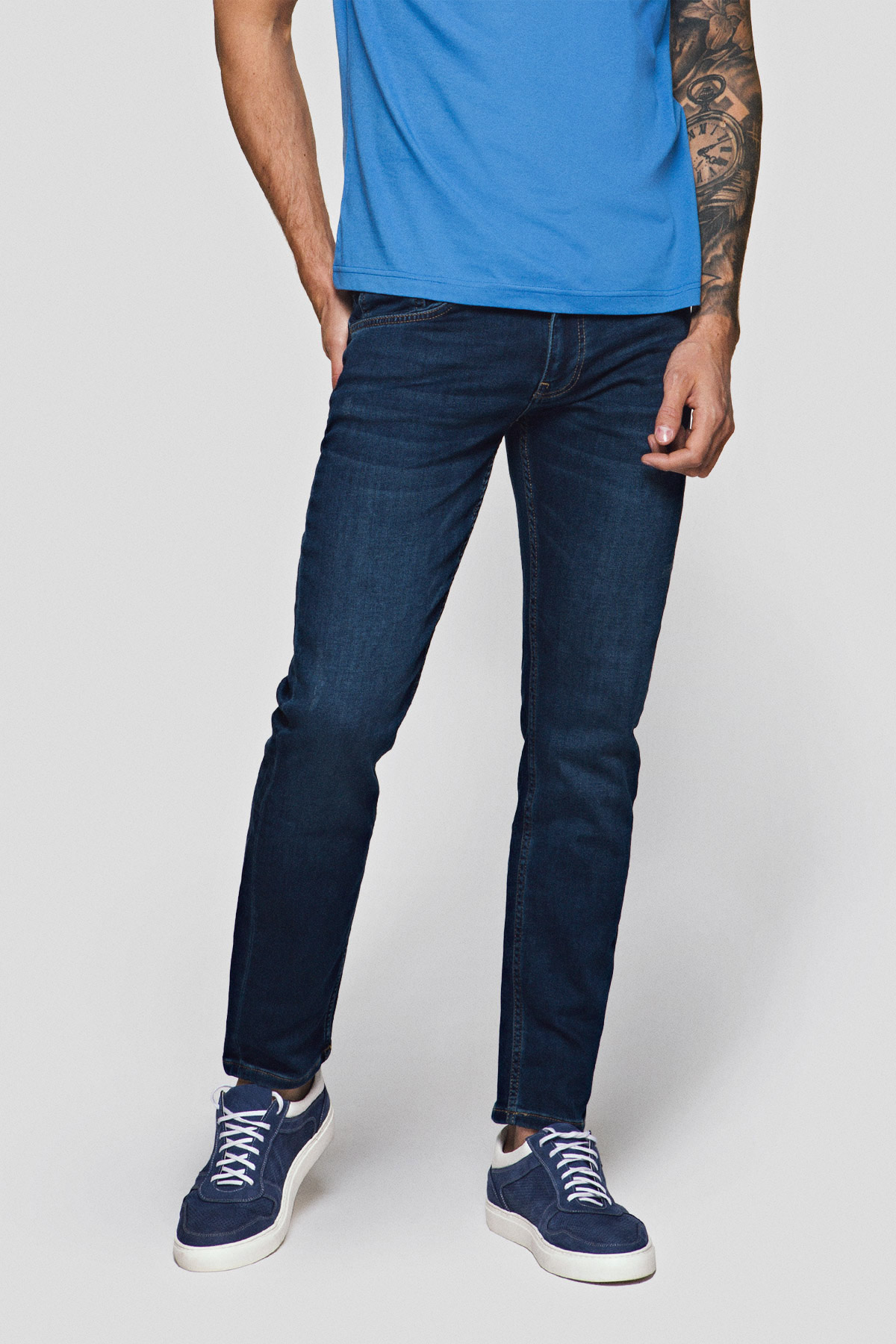 Lancerto Jeansy Granatowe Mason Slim
