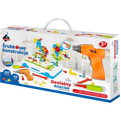 Zestaw kreatywny ASKATO Genialny dzieciak Śrubkowe konstrukcje 113517