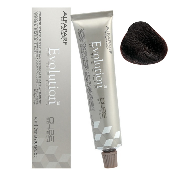 Alfaparf Evolution of the Color Cube trwała farba do włosów 5.3 jasny brąz złocisty, 60 ml