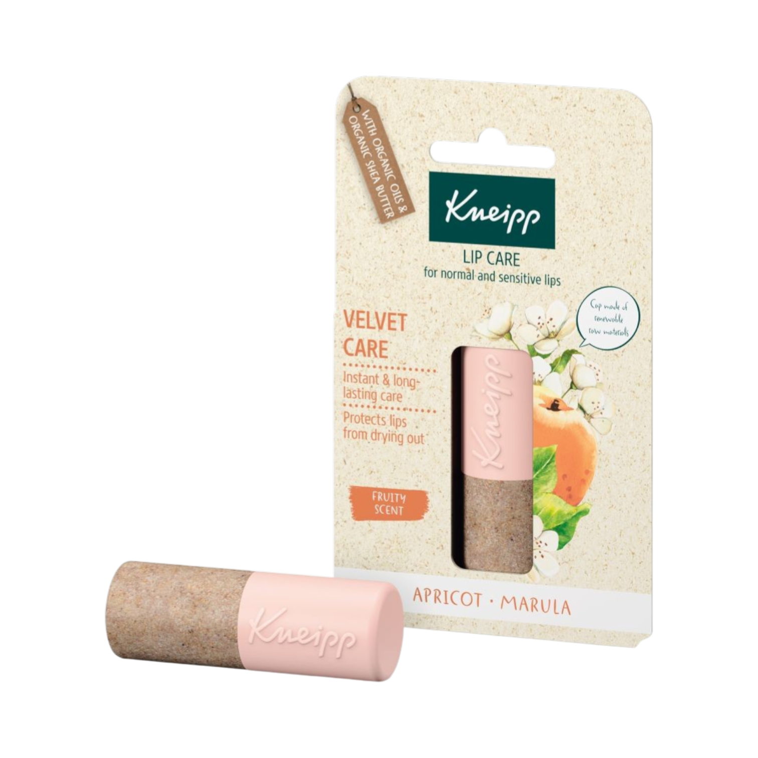 Kneipp Velvet Care balsam do ust brzoskwinia i marula, 4,7 g