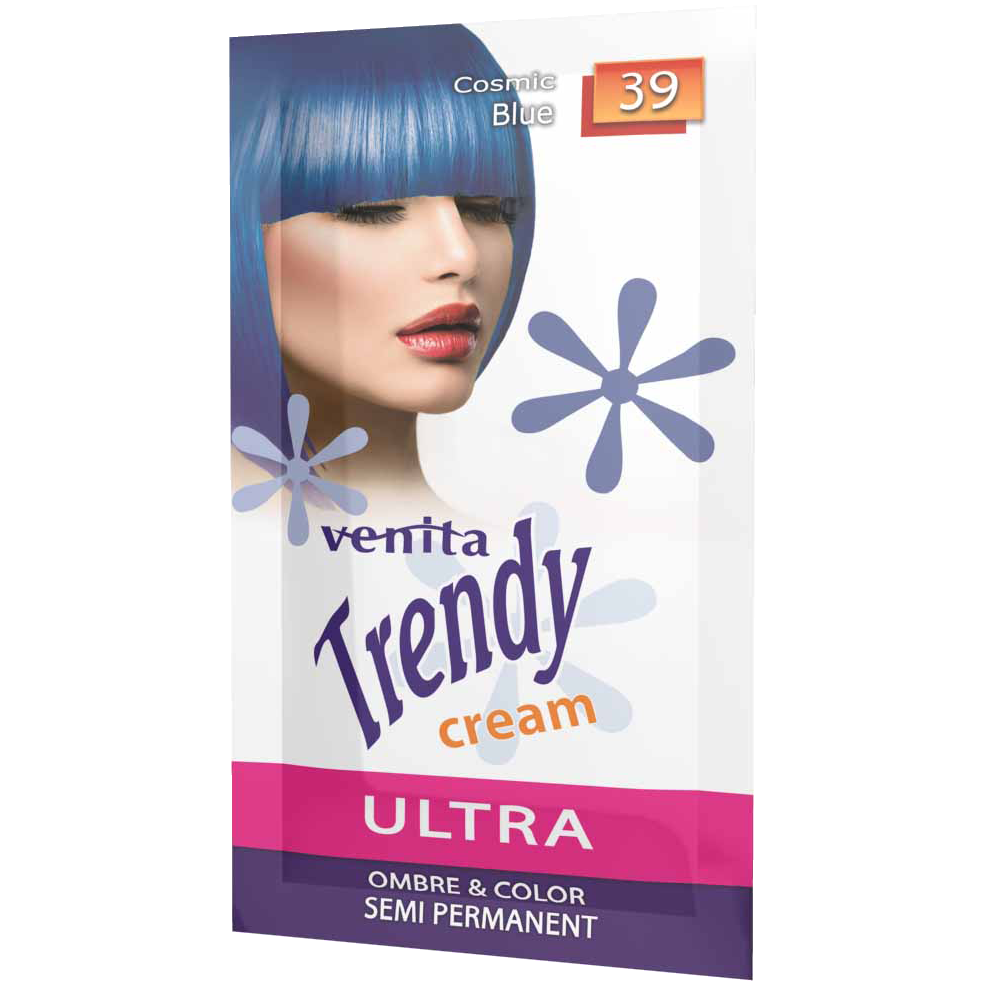 Venita Trendy Cream Ultra krem-toner koloryzujący do włosów 39 cosmic blue, 35 g