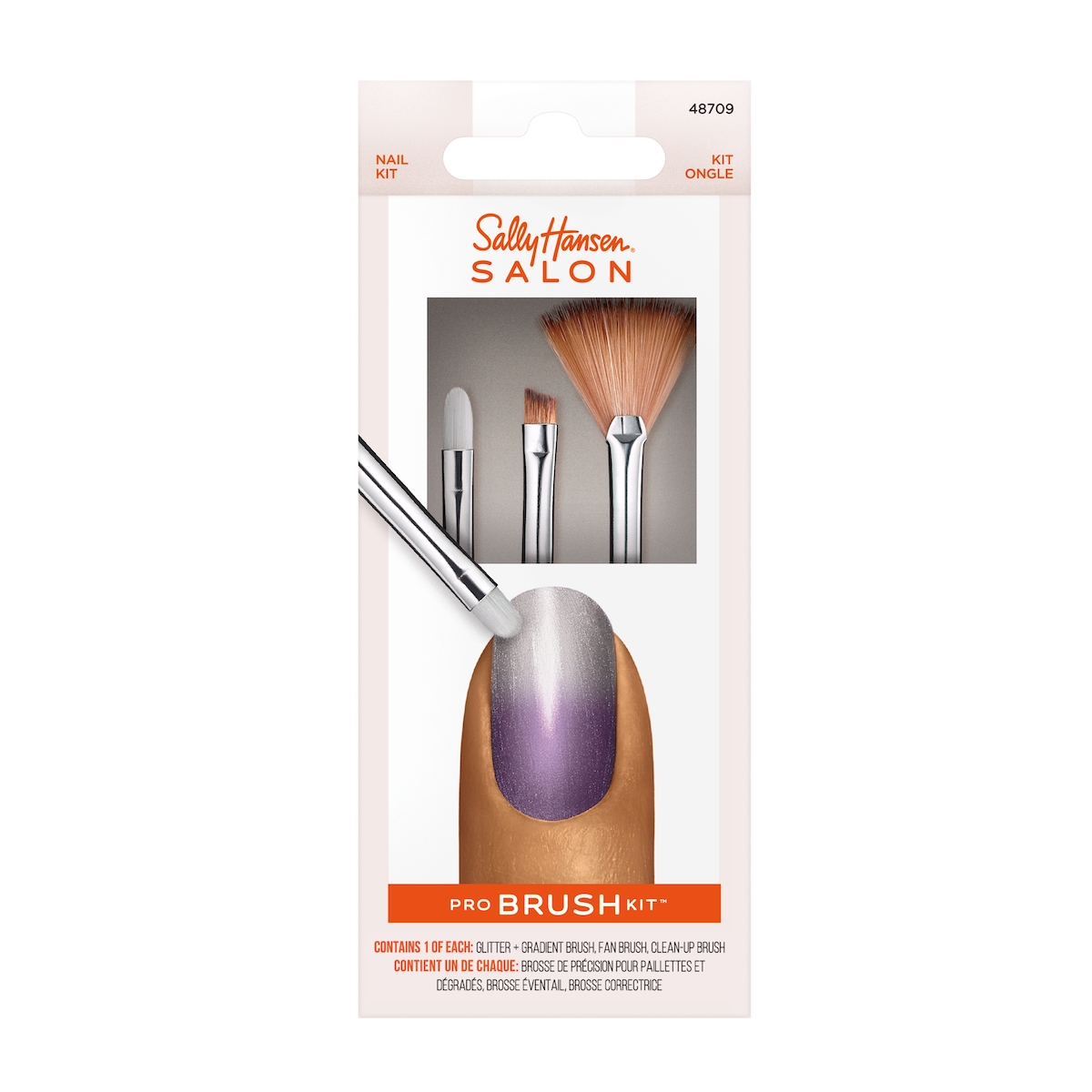 Sally Hansen Beauty zestaw pędzli do zdobień paznokci, 1 zest.