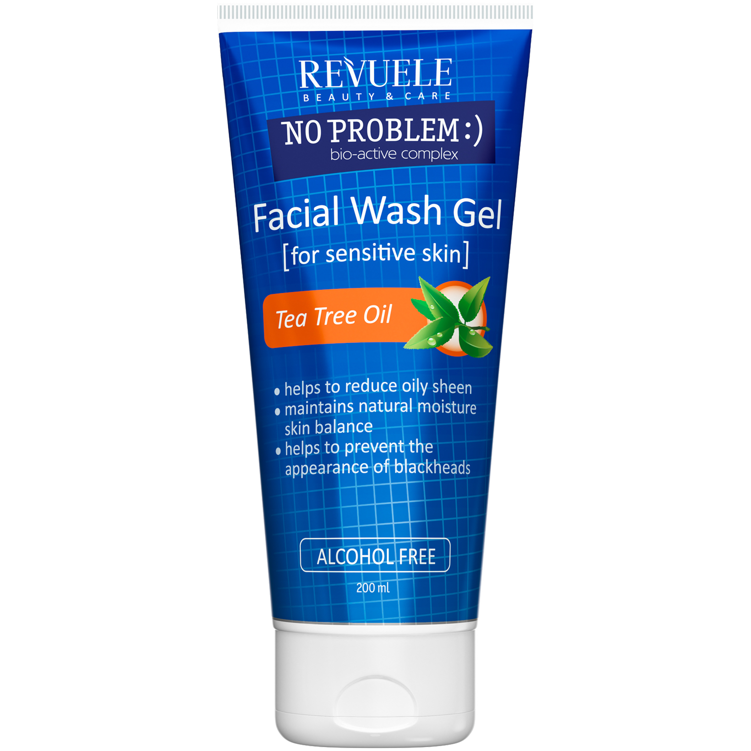 Revuele No Problem :) oczyszczający żel do mycia twarzy bez alkoholu, 200 ml