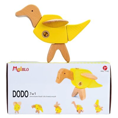 Klocki drewniane MALBLO Eco Dodo 7w1 MAL7745