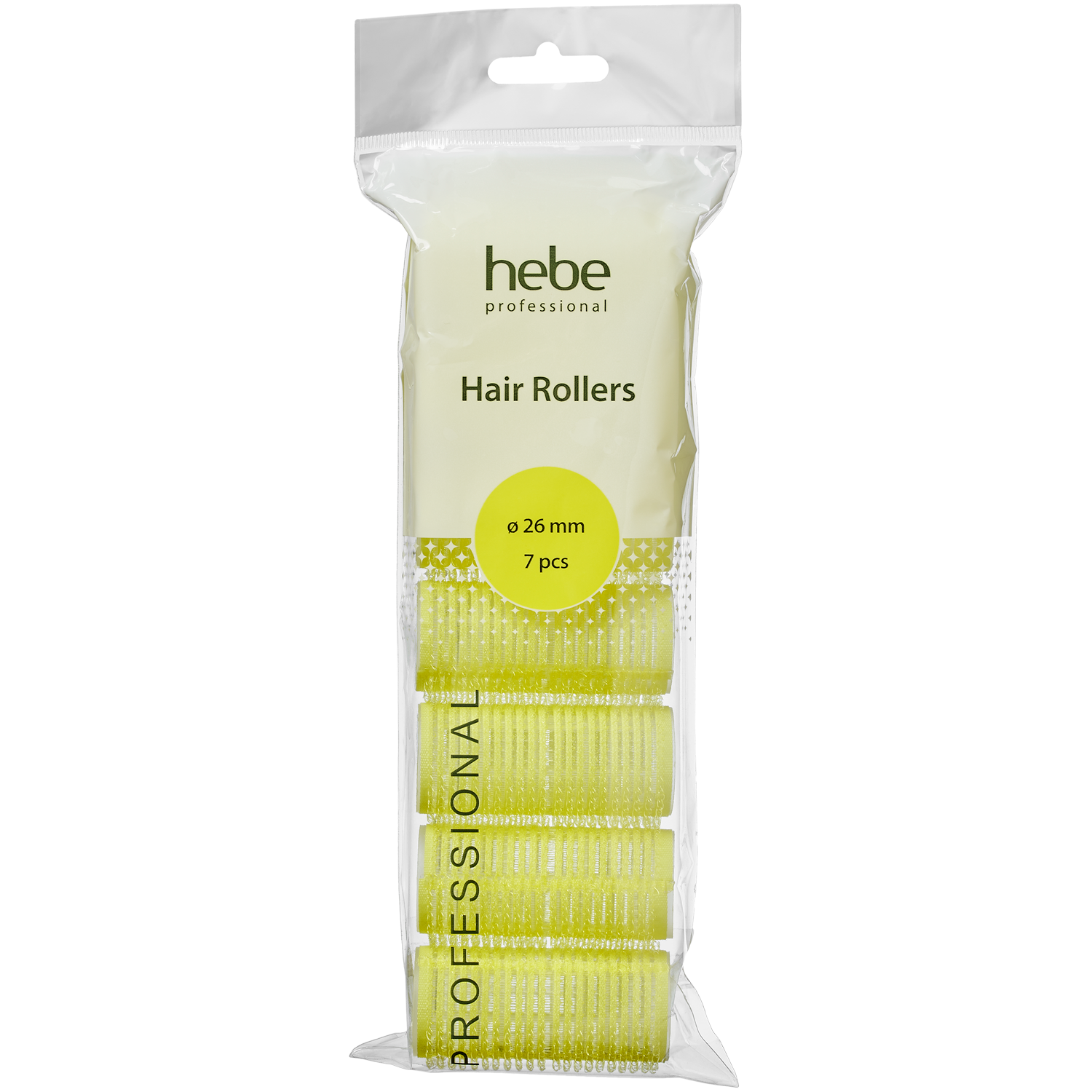 Hebe Professional Hair Rollers wałki do włosów na rzep ø 26 mm, 7 szt./1 opak.
