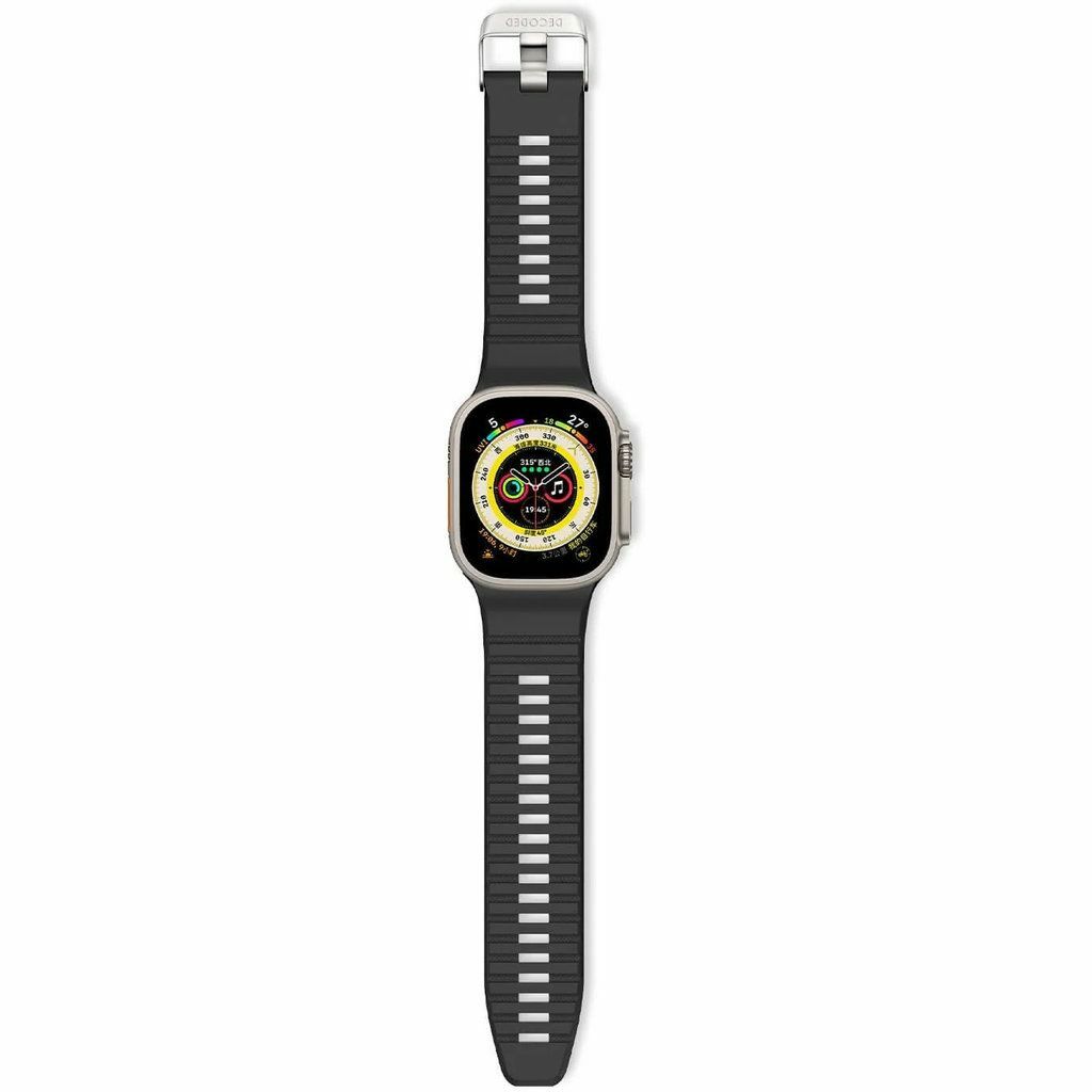 Decoded Ultra Traction Czarny - pasek Apple Watch 49/45/44/42 mm