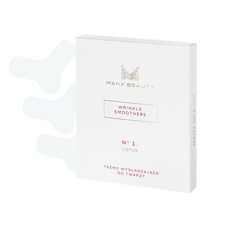 Many Beauty Wrinkle Smoothers No1. taśmy przeciwzmarszczkowe lotus, 12 szt./1 opak.