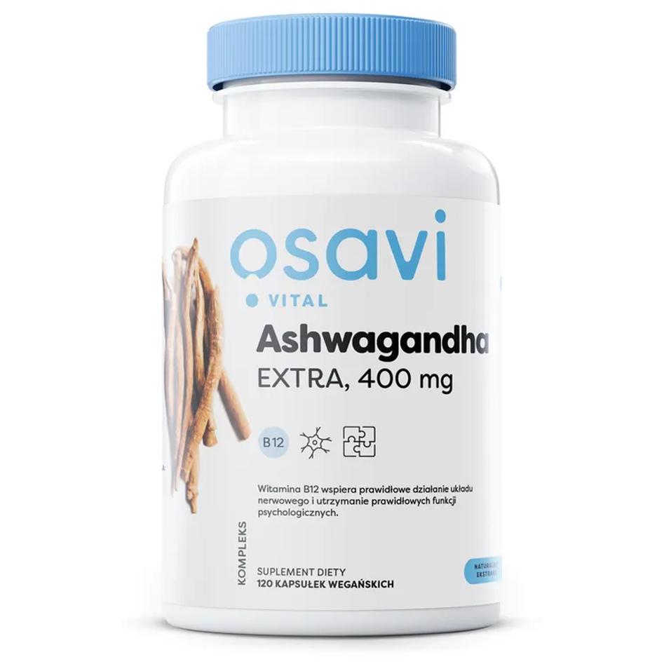 Osavi Ashwagandha Extra suplement diety, 400mg, 120 kaps./1 opak.