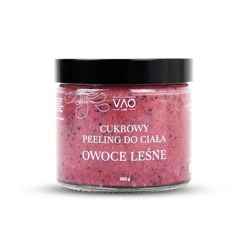 Vao Lab głęboko oczyszczający peeling do ciała owoce leśne, 250 g