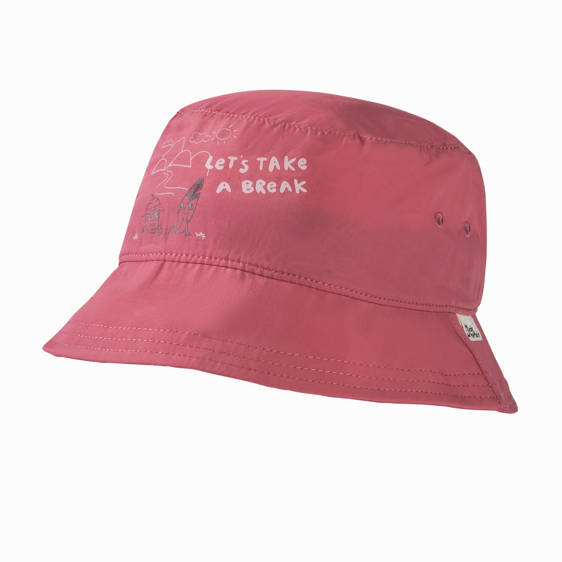 Dziecięcy kapelusz Jack Wolfskin AT HOME BUCKET HAT K soft pink - M