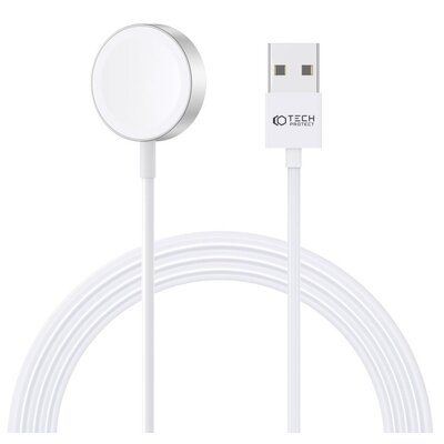 Ładowarka do smartwatcha TECH-PROTECT UltraBoost USB do Apple Watch Biały