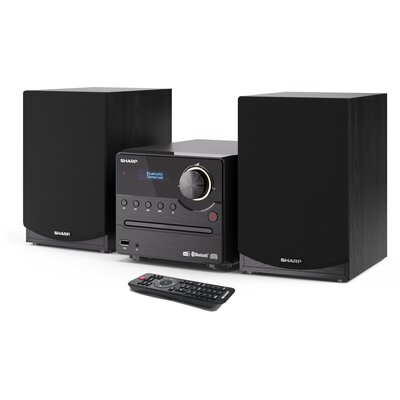 Wieża SHARP XL-B517D BK Czarna,Odtw.CD/-R/-RW/MP3, BT, Tuner FM/DAB+, wejście AUX, Wbudowany Equalizer