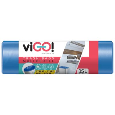 Worki na śmieci VIGO 35 L (36 sztuk) Niebieski