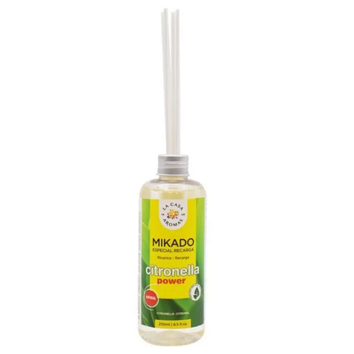 La Casa de los Aromas Citronella patyczki o zapachu trawy cytrynowej, 250 ml