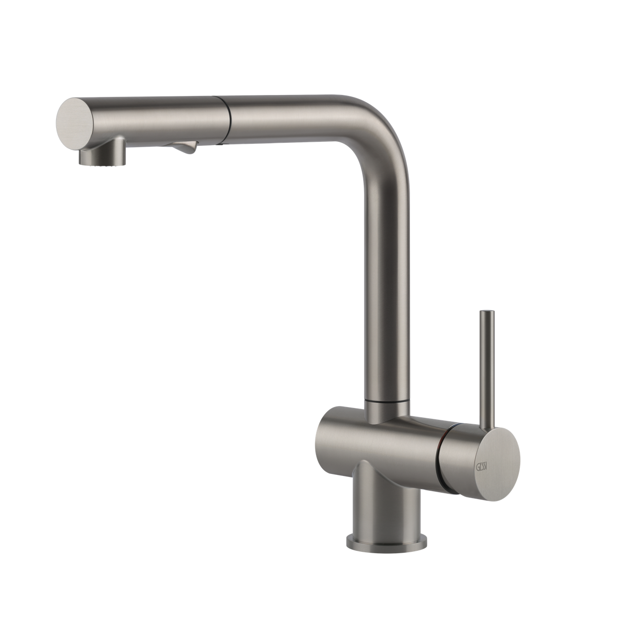 Gessi - Bateria kuchenna Acciaio dwufunkcyjna wylewka 60600 Stal szczotkowana