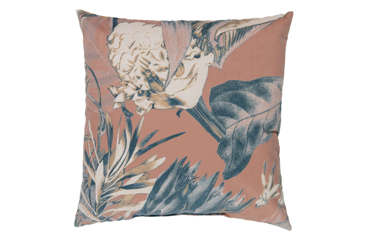 Be Pure - Poduszka BOUQUET 50x50 (velvet melon)