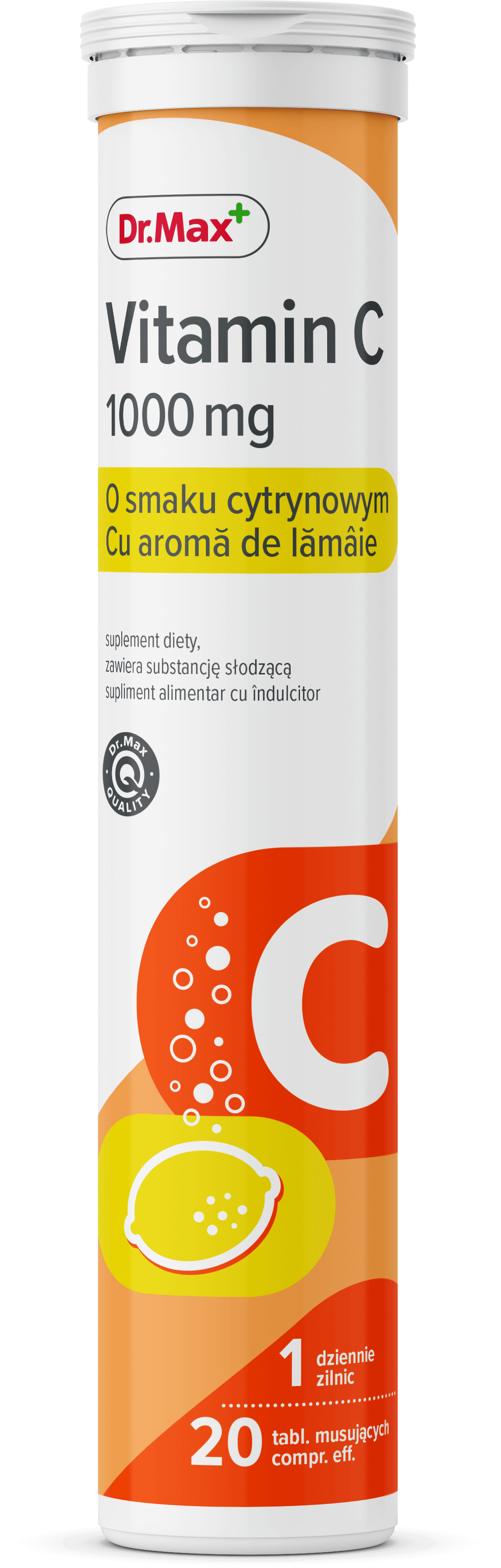 Vitamin C 1000 mg Dr.Max, suplement diety, 20 tabletek musujących