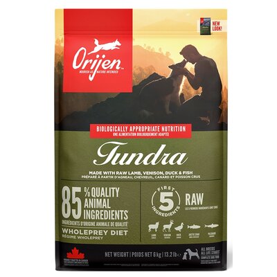 Karma dla psa ORIJEN Tundra Kaczka z rybą i dziczyzną 6 kg